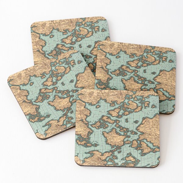 Item preview, Throw Pillow With An Ancient Imaginary Map Illustration designed and sold by Sowari-Pillows.