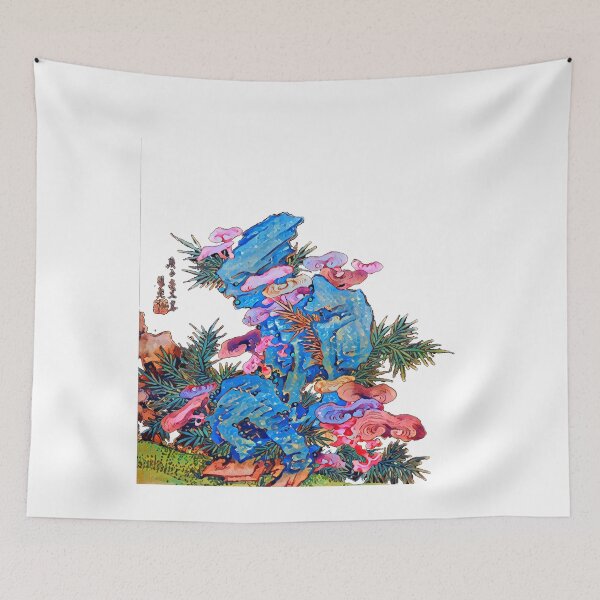 Item preview, Japanese Fungus On Bamboo by Hayashi Rōen T-shirt designed and sold by PODUNUSUAL.