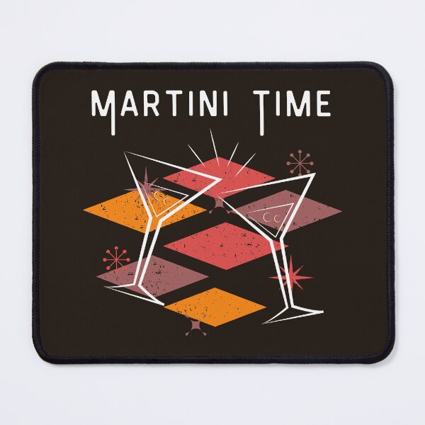 Item preview, Martini time vintage distressed retro custom tshirt and apparel design designed and sold by EmpiredesignCA.