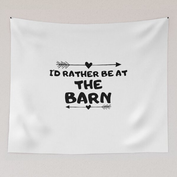 Item preview, I'd Rather Be At The Barn Shirt, Farm Lover Tshirt, Country Girl Shirt, Gift For Horse Owner, Horse Riding Tshirt, Barn Girl Tee, Rescue Top designed and sold by smilup.