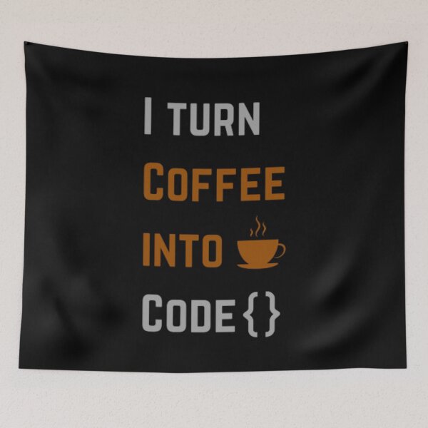 Item preview, I turn coffee into code - programmer - developer  designed and sold by TeePassion.