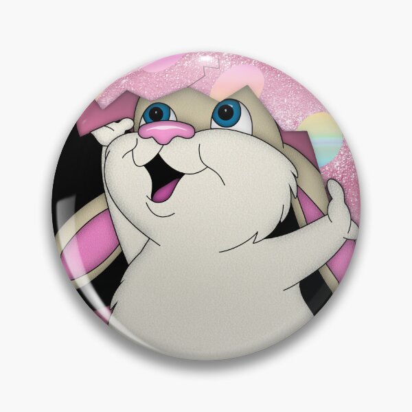 Item preview, Cute Happy Fluffy Pink Bunny  designed and sold by Pebasfa.