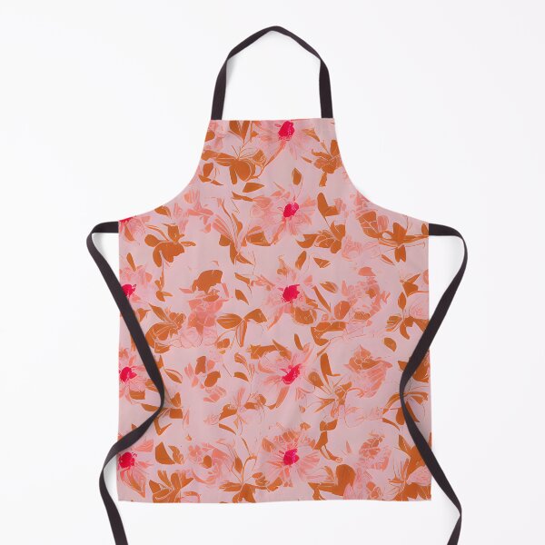 Item preview, Red pink floral pattern designed and sold by Liana Winslow.