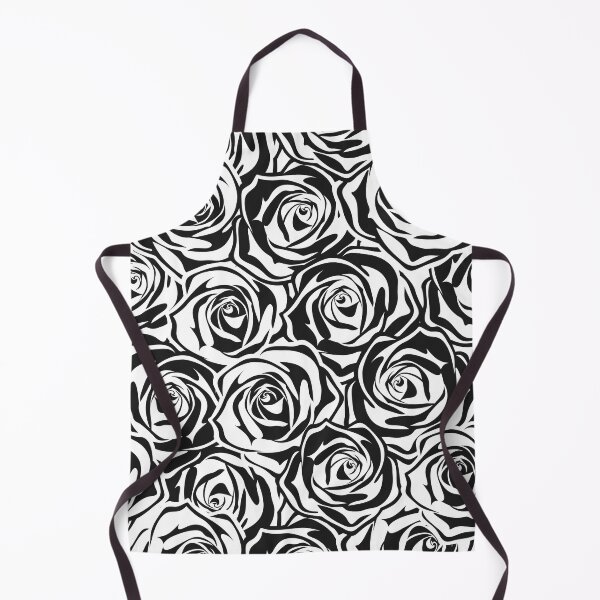 Item preview, Floral pattern with black and white roses designed and sold by Naddya.
