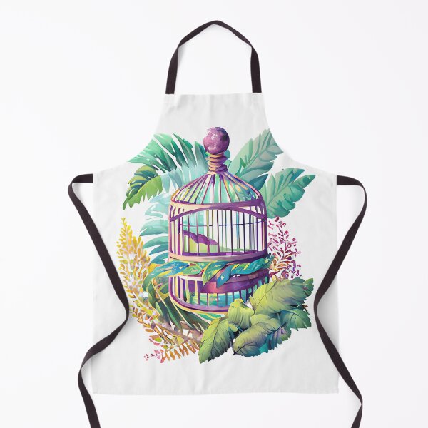 Item preview, Pretty Tropical Floral Birdcage designed and sold by EdeniaArtStudio.