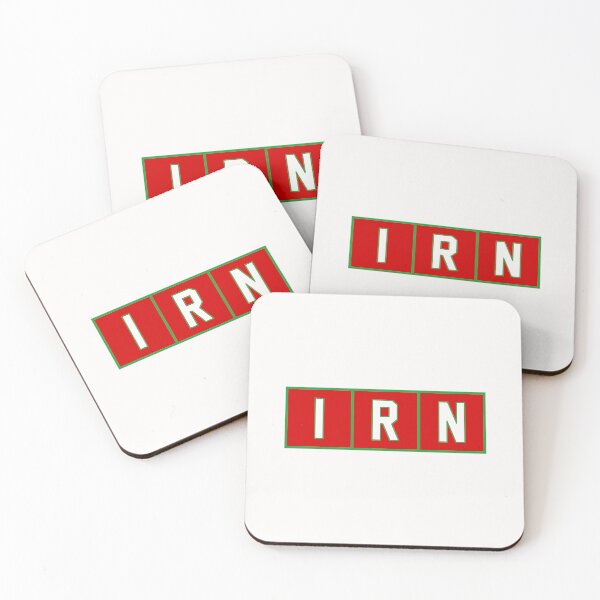 Item preview, IRN (Iran) Trigram Tiles White / Green / Red designed and sold by PEK1787.