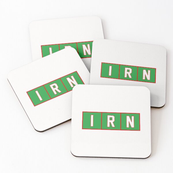 Item preview, IRN (Iran) Trigram Tiles White / Red / Green  designed and sold by PEK1787.