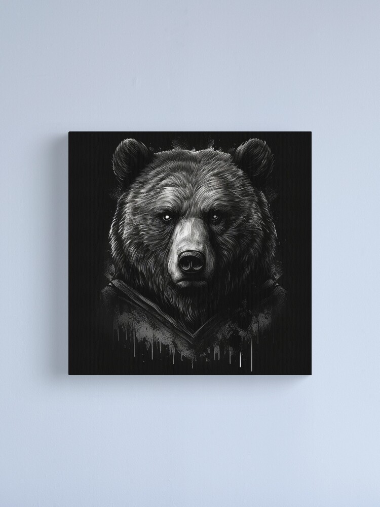 Menacing Grizzly Magnet for Sale by Sisbam