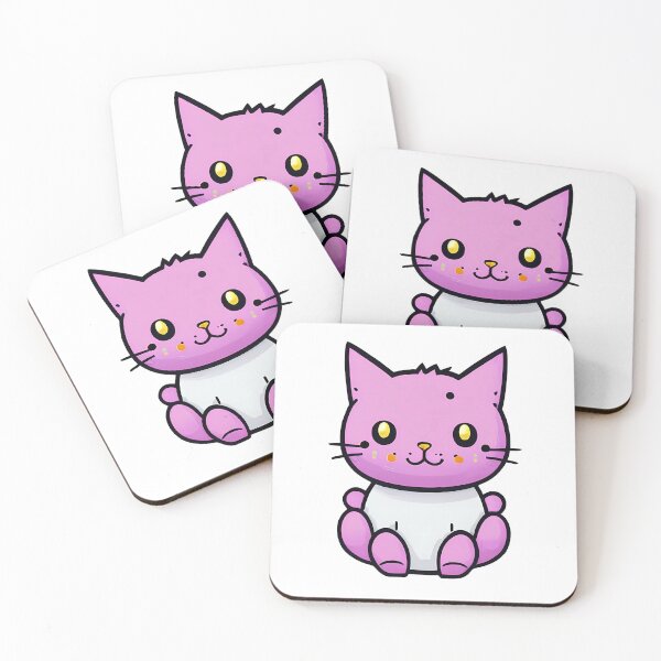 Item preview, Pink kitty cat cartoon designed and sold by Skyluxdesign.