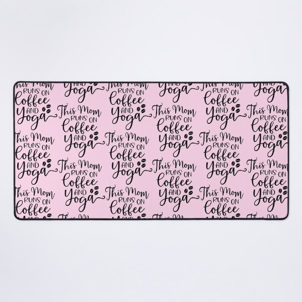 Item preview, Yoga Quote This Mom Runs On Coffee And Yoga Motivational Saying designed and sold by SoccaTamam.