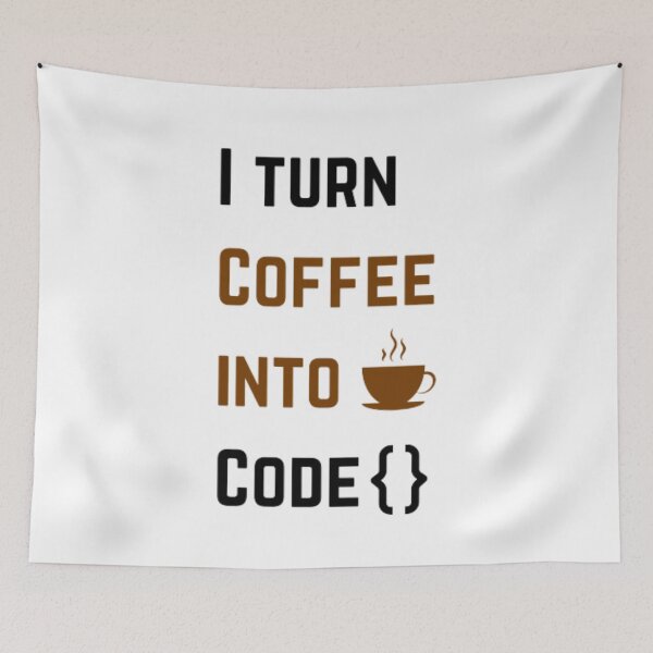 Item preview, I turn coffee into code - programmer - developer  designed and sold by TeePassion.