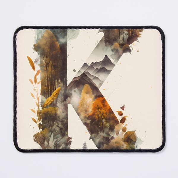 Item preview, Letter K Double Exposure designed and sold by dotperinchart.