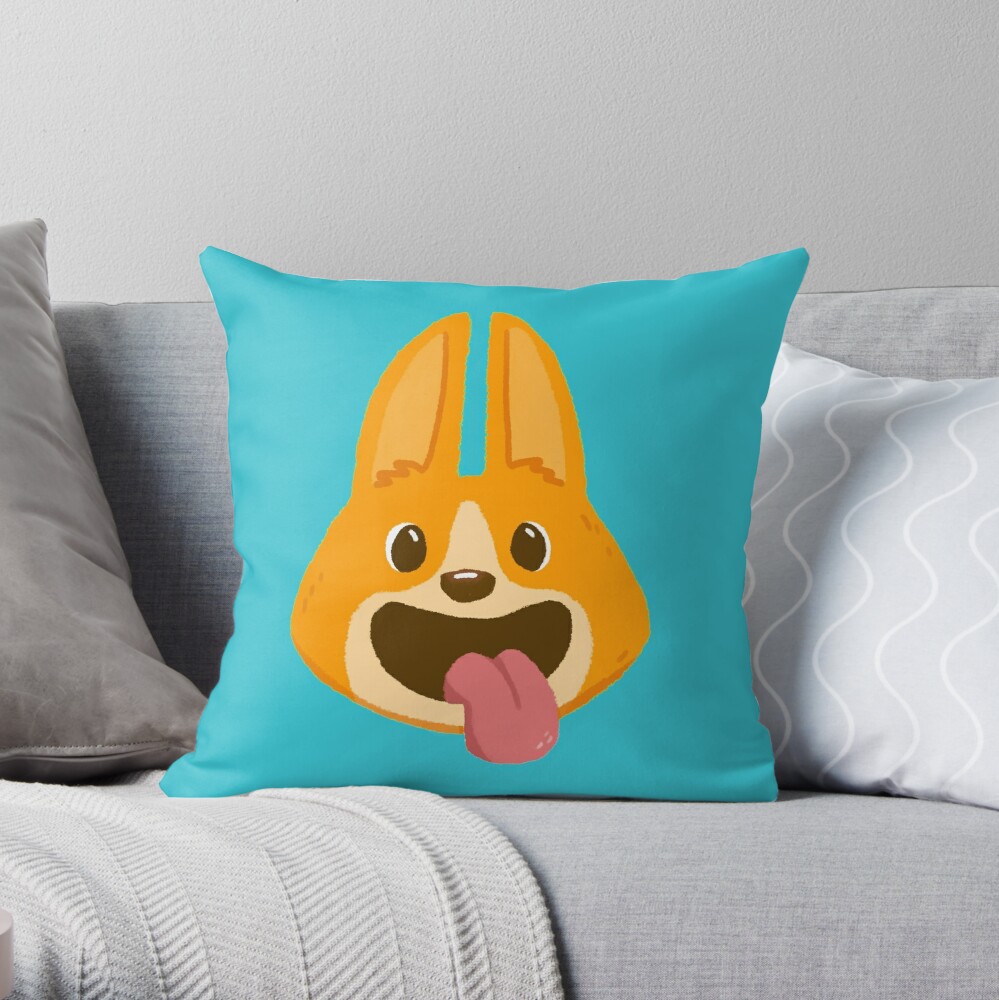 corgi throw pillow