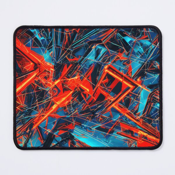 Item preview, Red and blue abstract designed and sold by The Bubble 1307.