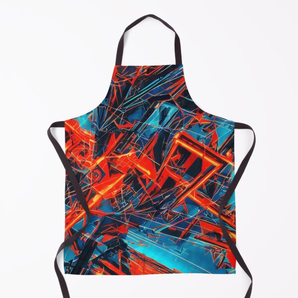Item preview, Red and blue abstract designed and sold by The Bubble 1307.