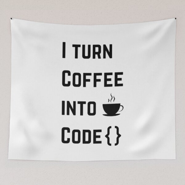 Item preview, I turn coffee into code - programmer - developer  designed and sold by TeePassion.