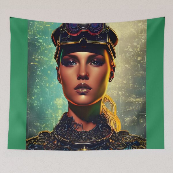 Item preview, Portrait of a Steampunk Officer designed and sold by ZarliaShop.