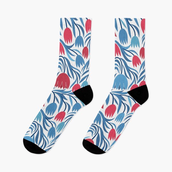 Item preview, Red Blue Tulips decorative designed and sold by Capictures.