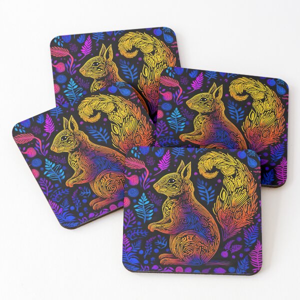 Item preview, Blacklight Squirrel and Acorns designed and sold by Matt's Artificial Nature.