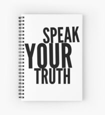 Cuaderno de espiral Habla tu verdad Cuenta tu historia. #yo también