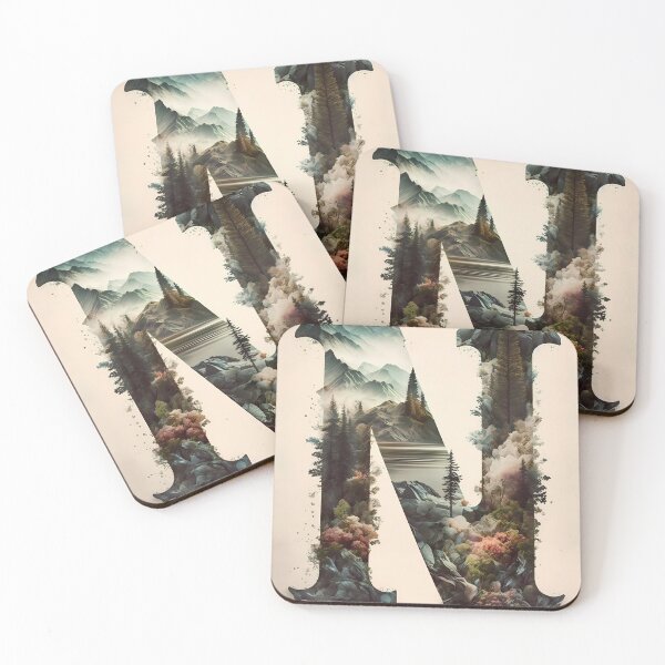 Item preview, Letter N Double Exposure designed and sold by dotperinchart.