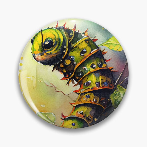 Artikelvorschau, Caterpillar-Aquarellkunst entworfen und verkauft von JBJart.