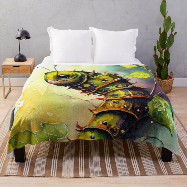 Item preview, Caterpillar watercolor art designed and sold by JBJart.