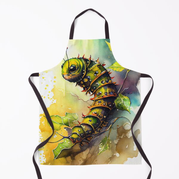 Item preview, Caterpillar watercolor art designed and sold by JBJart.