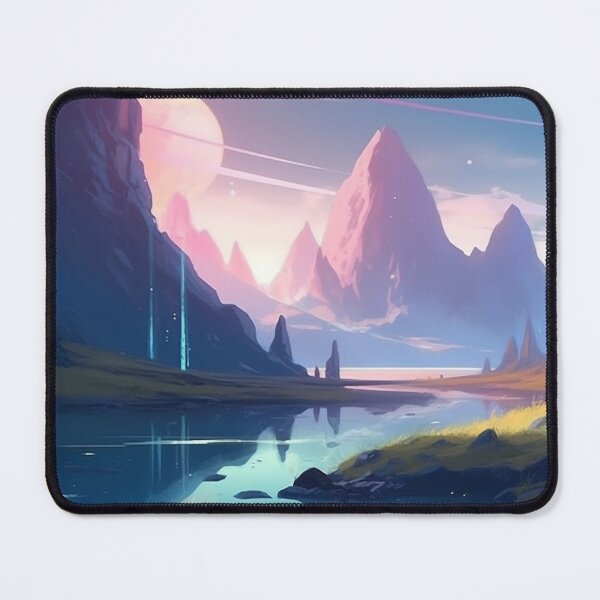 Item preview, Futuristic landscape designed and sold by ATXstickers.