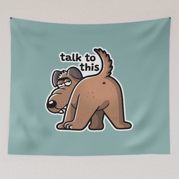 Item preview, Dog Says TALK TO THIS designed and sold by ChickKingdom.