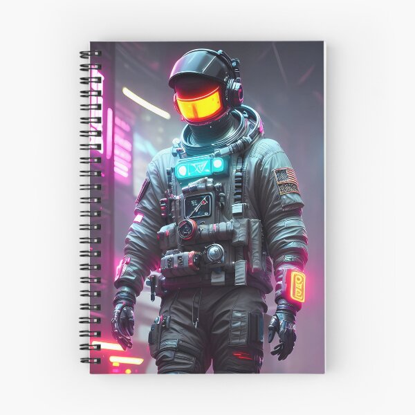 Item preview, Poster Cyberpunk Astronaut, wall display, picture, 4k designed and sold by Skyluxdesign.