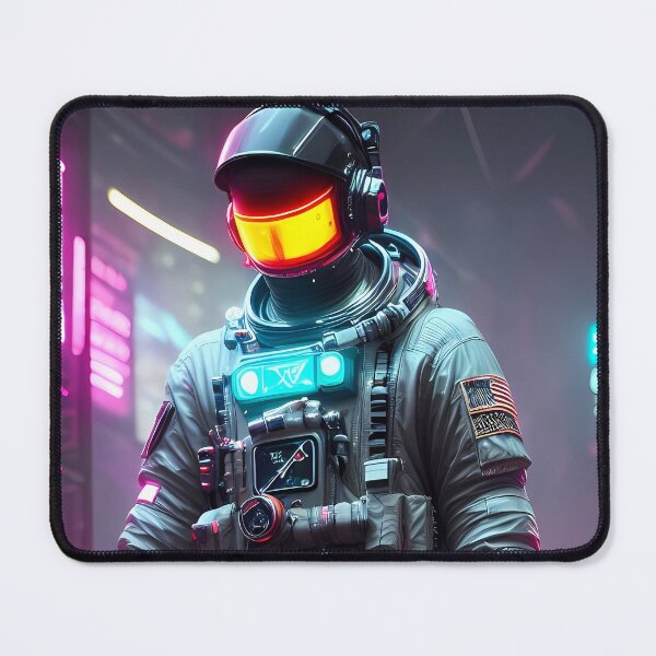 Item preview, Poster Cyberpunk Astronaut, wall display, picture, 4k designed and sold by Skyluxdesign.