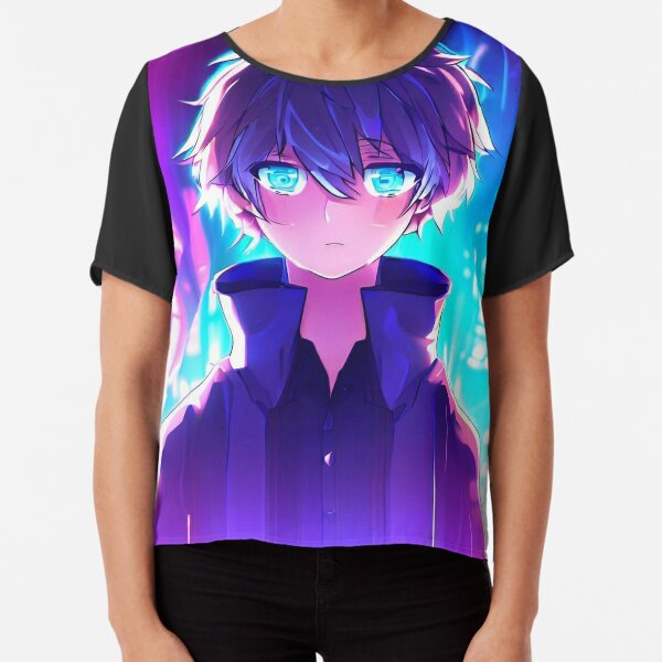 Anime boy in neon City Poster for Sale by Mahsa-Amini