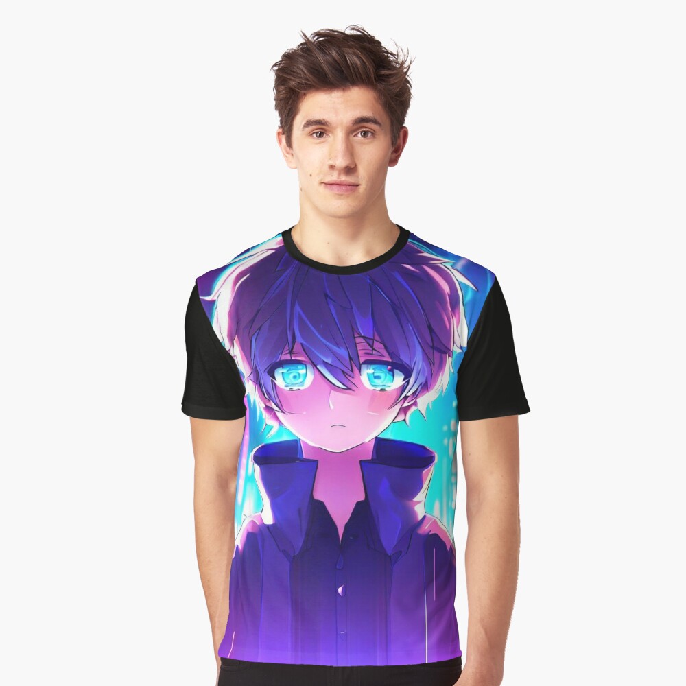 Anime boy in neon City Poster for Sale by Mahsa-Amini