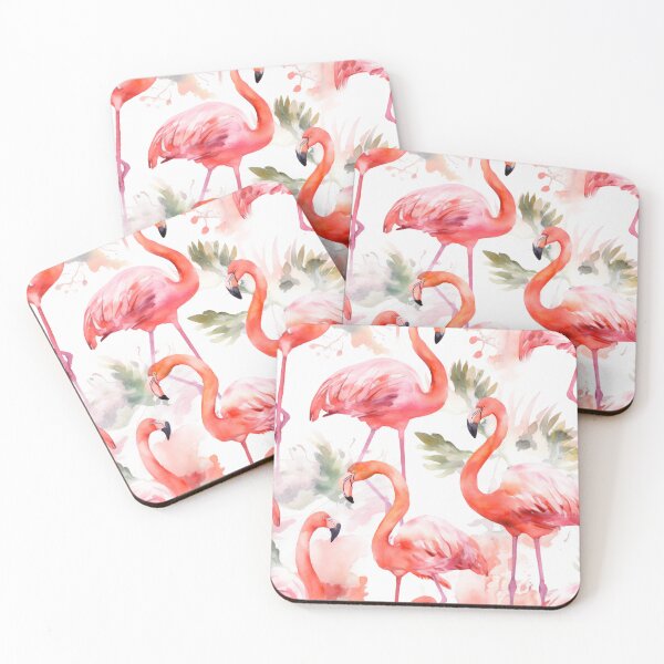Item preview, Watercolor Flamingos designed and sold by laura merí.