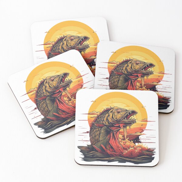Item preview, a giant sea bass greeting the sunset designed and sold by levrek.