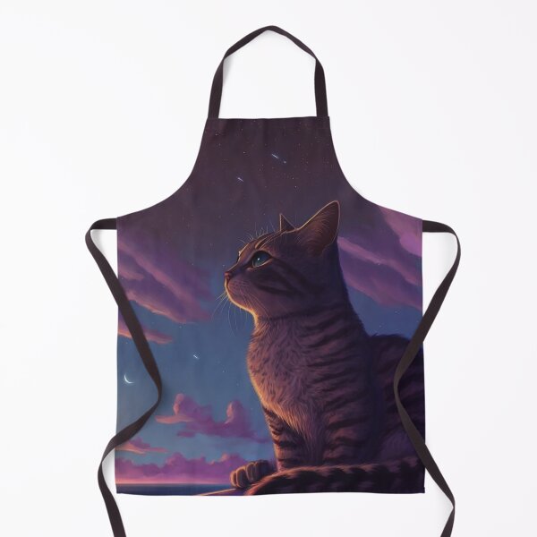 Item preview, Chill Cat Looking At Sunset - cat lover designed and sold by SameeraDammeyer.