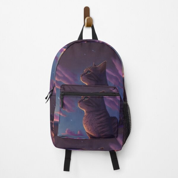 Item preview, Chill Cat Looking At Sunset - cat lover designed and sold by SameeraDammeyer.