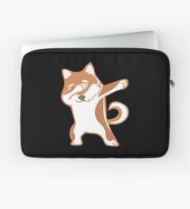 Funny Dab Dance Shiba Inu Cute Dabbing Gift Laptop Sleeve
