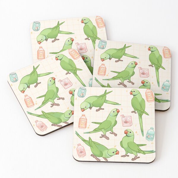 Item preview, Indian ringneck parrots designed and sold by beeper-art.