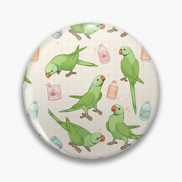 Item preview, Indian ringneck parrots designed and sold by beeper-art.