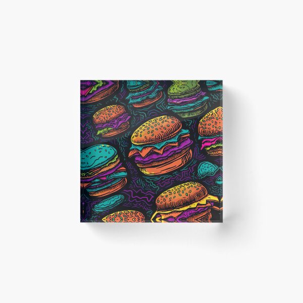 Item preview, Blacklight Cheeseburgers designed and sold by Matt's Artificial Nature.