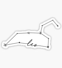 Leo Constellation Zodiac Doodle Sticker