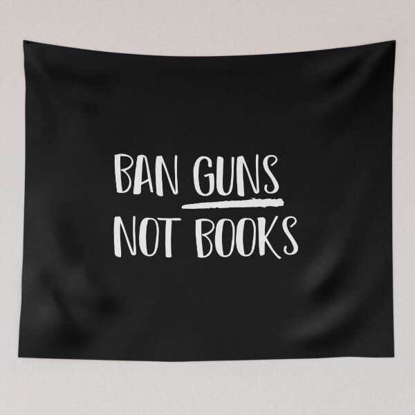 Item preview, ban guns 2_white text designed and sold by quinnhopp.