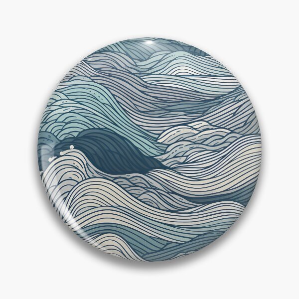 Item preview, Waves Pattern designed and sold by InkVibe.