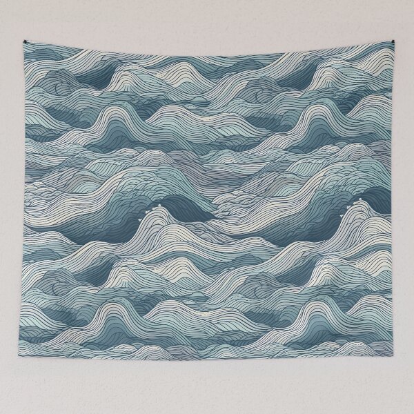 Item preview, Waves Pattern designed and sold by InkVibe.