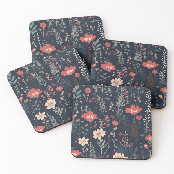 Item preview, Vintage flowers black designed and sold by PolarInk.