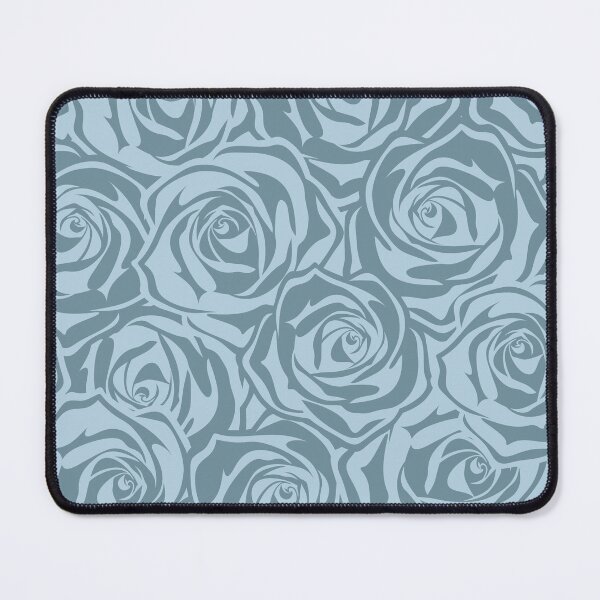 Item preview, Blue floral pattern with roses designed and sold by Naddya.