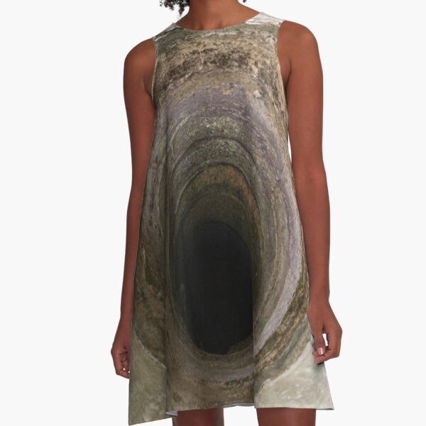 Deep Hole A-Line Dress