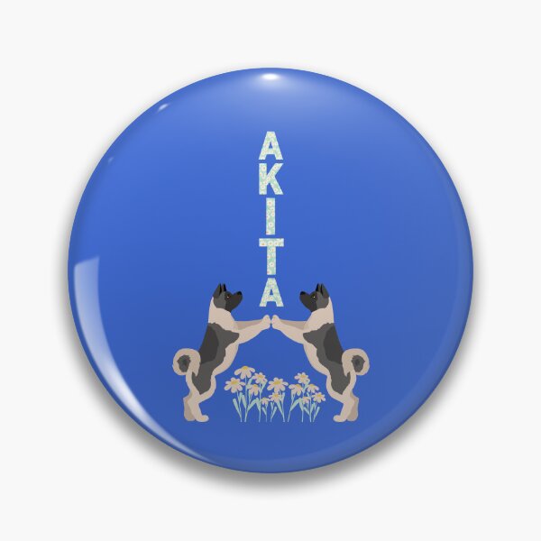 Item preview, Spring American Akita Dog with Flowers designed and sold by SeasonalDogs.